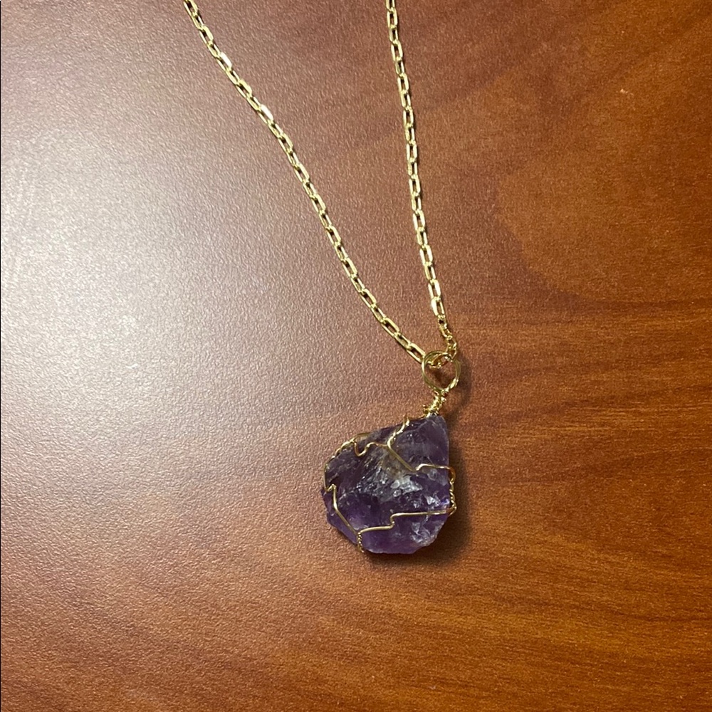 Purple Brazilian Amethyst Necklace